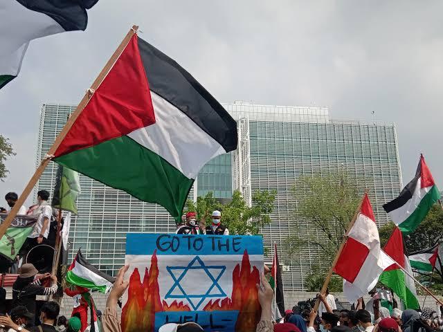 PA 212 cs Gelar Aksi Bela Palestina di Kedubes AS Hari Ini