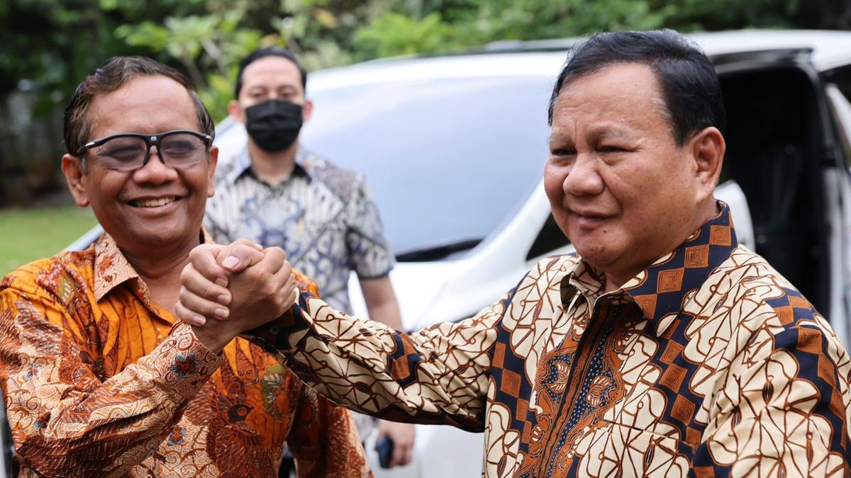 Kata Prabowo Usai Mahfud Umumkan Mundur dari Menko Polhukam