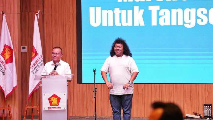 Komika Marshel Widianto Resmi Diusung Gerindra Maju Pilwalkot Tangsel 2024