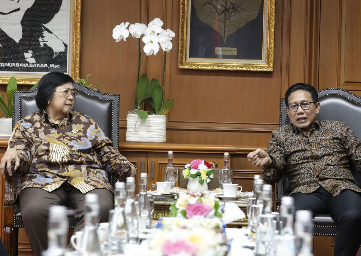 Dorong BUMDesa Ekspor Anggrek, Gus Halim Temui Menteri LHK Siti Nurbaya