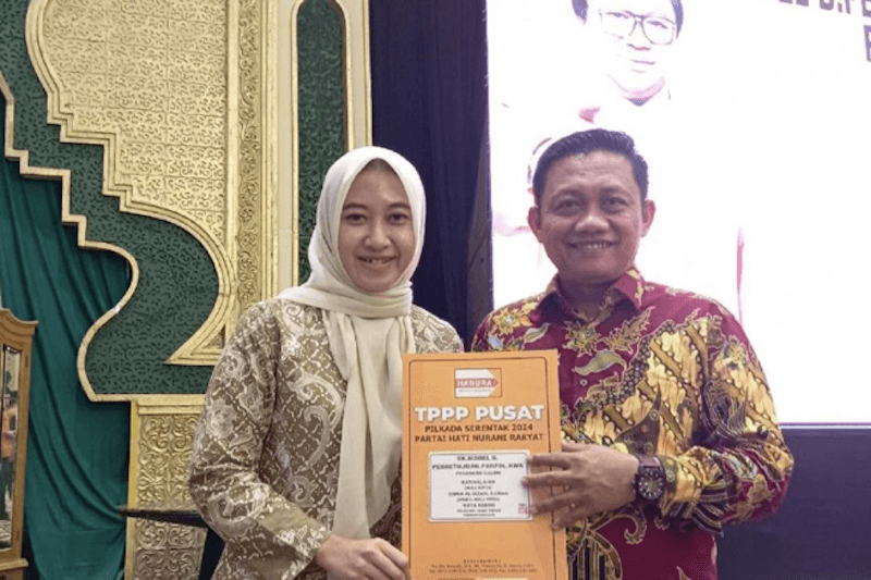 Hanura Serahkan Surat Rekomendasi ke Katino-Ning Zidna di Pilkada Kediri