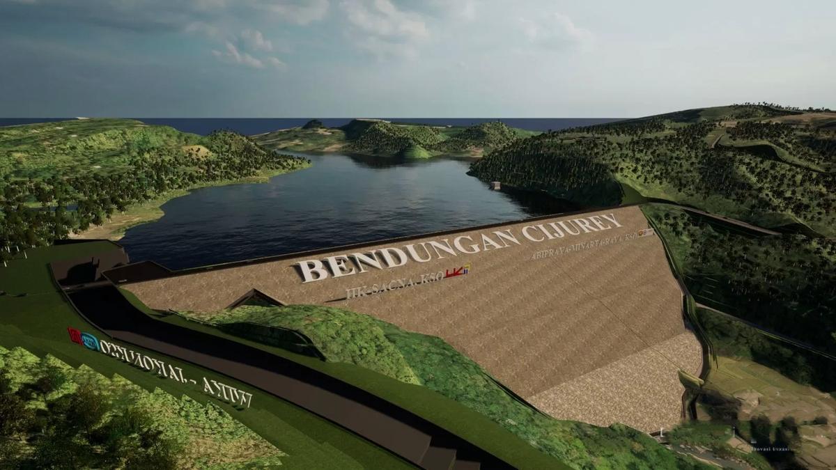 Hutama Karya Pastikan Proyek Bendungan Cijurey Berjalan Sesuai Jadwal