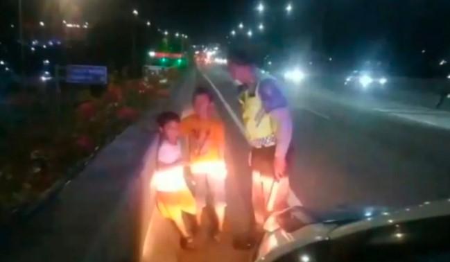 Dua Anak Tersesat di Jalan Tol Wiyoto Wiyono Ditemukan Selamat oleh Petugas PJR