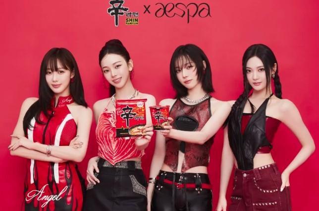 aespa Resmi Ditunjuk Nongshim sebagai Global Brand Ambassador Shin Ramyun