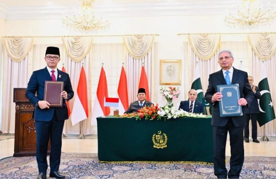 Presiden Prabowo Saksikan Penandatanganan 7 MoU Strategis antara Indonesia dan Pakistan di Islamabad