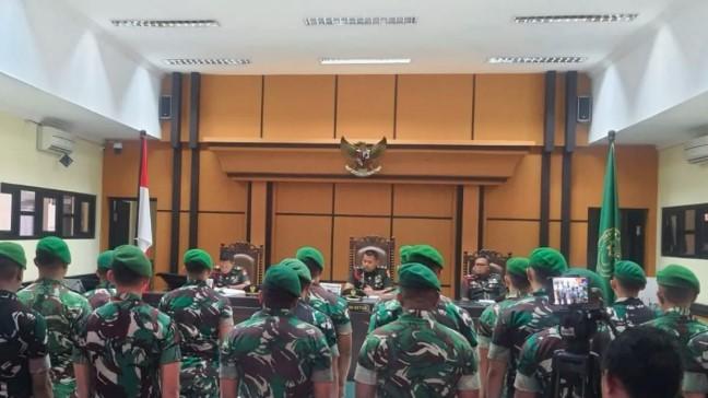 Oditur Militer Tuntut 17 Terdakwa Penganiayaan Prada Lucky hingga 9 Tahun Penjara dan Pemecatan