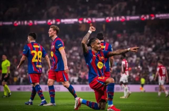 Barcelona Melaju ke Final Piala Super Spanyol Usai Libas Athletic Club Lima Gol Tanpa Balas