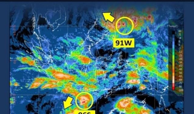BMKG Deteksi Bibit Siklon Tropis 96S, Bali Berpotensi Dilanda Cuaca Ekstrem hingga 16 Januari 2026