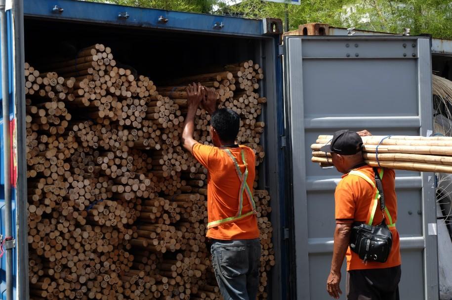 Bea Cukai Gagalkan Penyelundupan Ekspor Rotan Tujuan Tiongkok di Pontianak