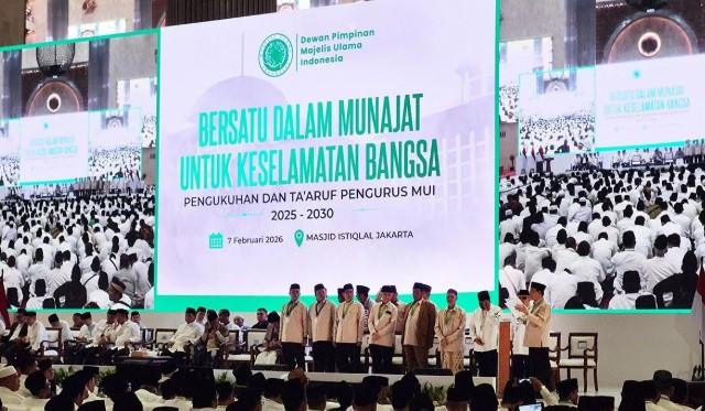 MUI Kukuhkan Pengurus 2025–2030 di Istiqlal, Dihadiri Presiden Prabowo dan 58 Ribu Jamaah