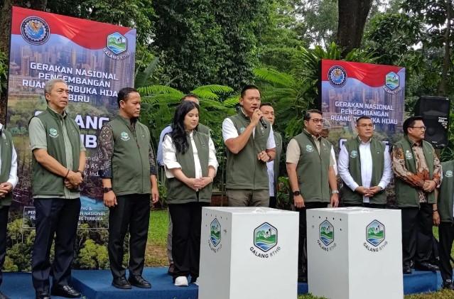 Menko AHY Canangkan Gerakan Nasional Galang RTHB untuk Perkuat Keberlanjutan Kota