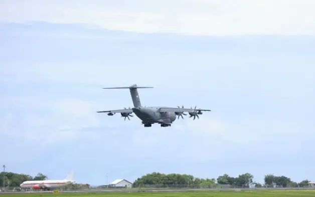 TNI AU Kerahkan Pesawat Angkut A400M untuk Uji ILS di Bali