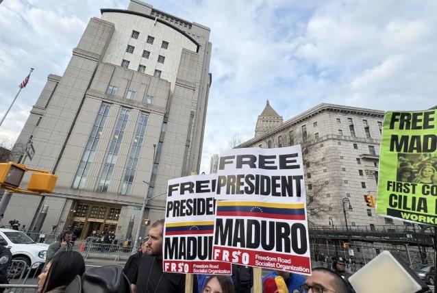 Maduro Kembali Hadir di Pengadilan New York, Pendukung Gelar Aksi Tuntut Pembebasan