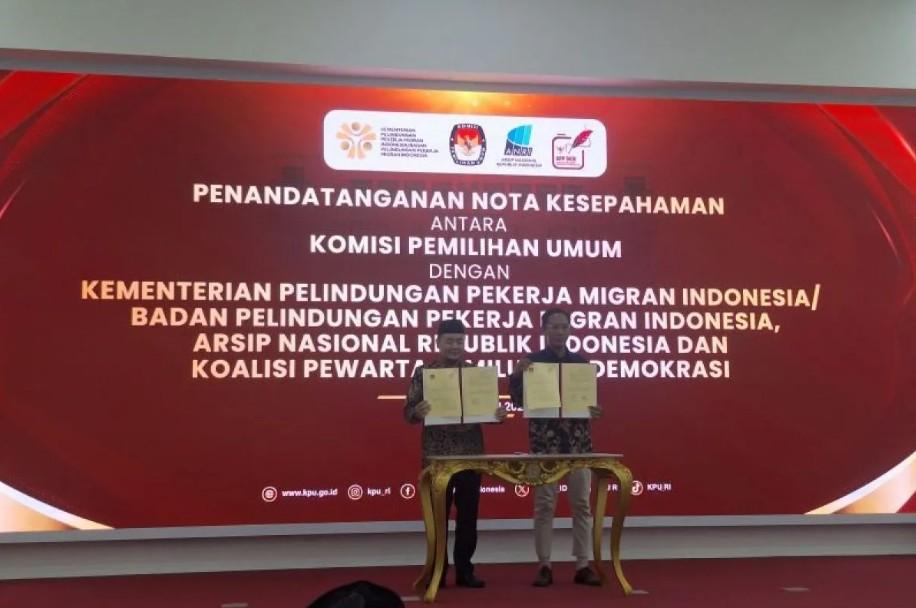 KPU RI dan Koalisi Pewarta Pemilu Tandatangani MoU untuk Perkuat Transparansi dan Literasi Demokrasi