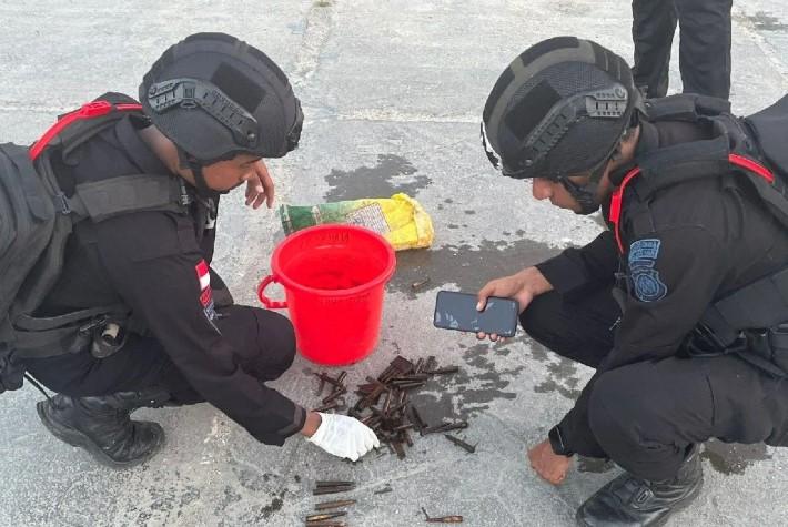 Tim Jibom Temukan Mortir dan 30 Amunisi Aktif Peninggalan Perang Dunia II di Biak