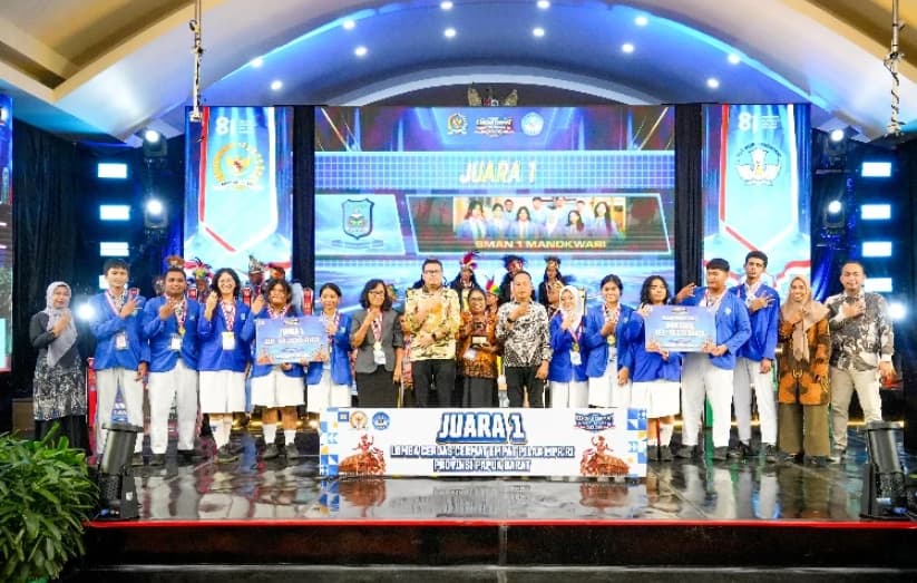 SMAN 1 Manokwari Juarai LCC Empat Pilar MPR RI Papua Barat dan Lolos ke Final Nasional