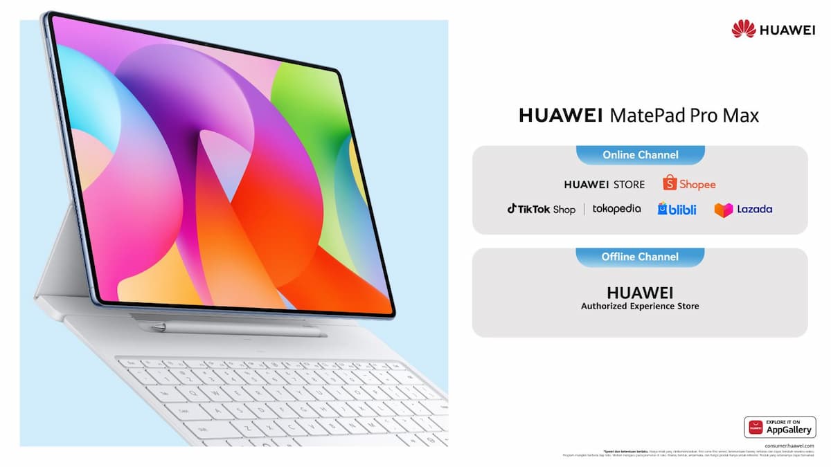 Huawei Siapkan MatePad Pro Max untuk Pasar Indonesia, Andalkan AI dan Desain Tipis