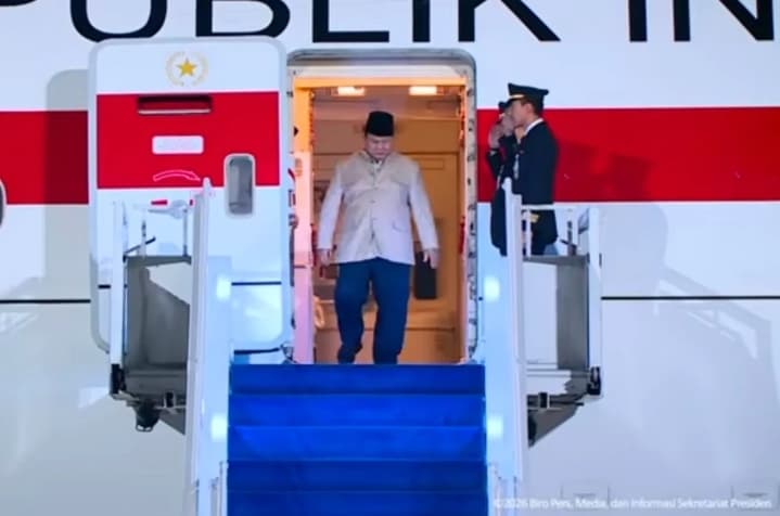 Prabowo Tiba di Indonesia Usai Bertemu Putin dan Hadiri Forum Ekonomi di Rusia