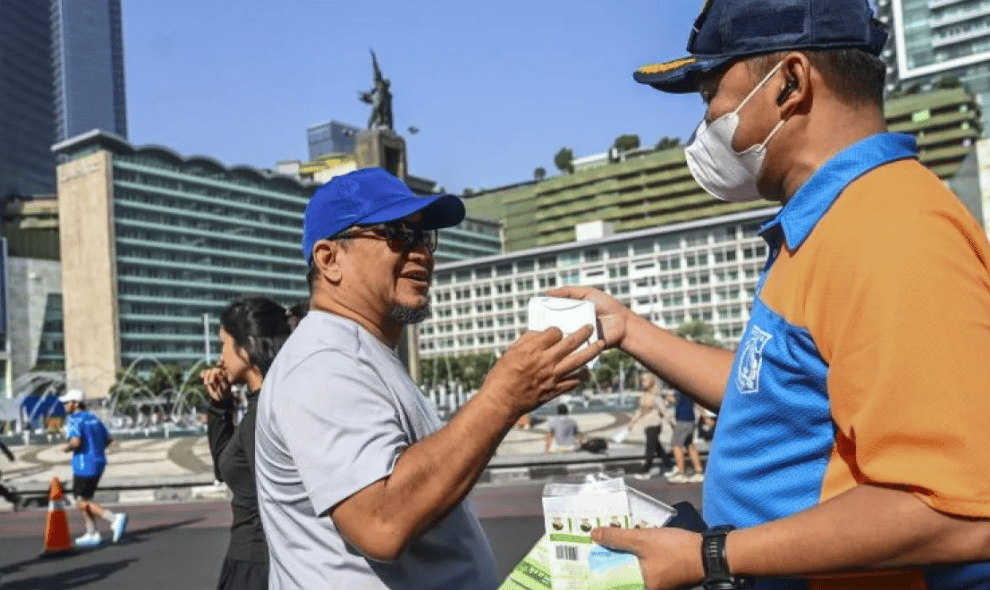 Dishub DKI Mempercepat Car Free Day akibat Abu Vulkanik Anak Krakatau, Warga Diminta Pulang