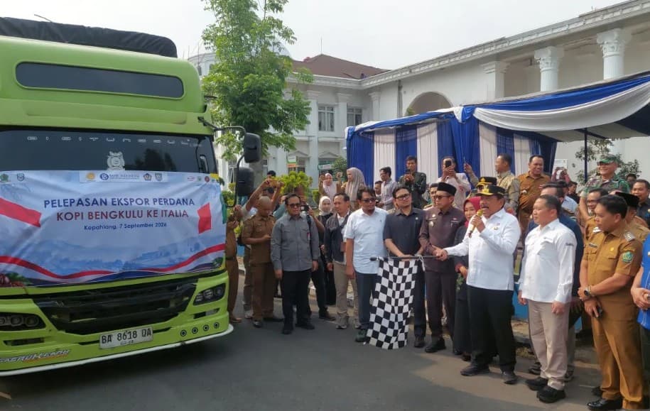 Kepahiang Ekspor Perdana 19,2 Ton Kopi ke Italia, Bengkulu Perkuat Identitas di Pasar Dunia