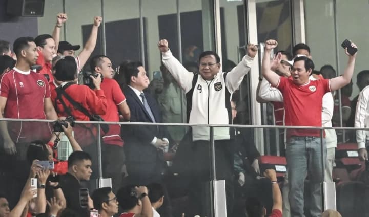 Prabowo Bersorak Rayakan Timnas Indonesia Juara FIFA ASEAN Cup 2026 usai Taklukkan Thailand