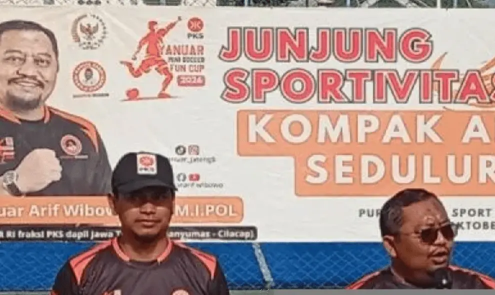 Anggota DPR Yanuar Arif Wibowo Ajak Kader PKS Banyumas dan Cilacap Perkuat Soliditas Lewat Turnamen Sepak Bola