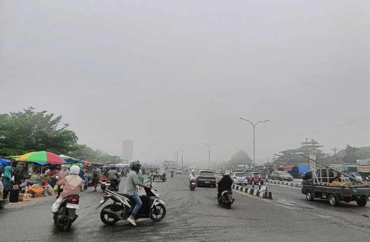 BMKG Deteksi 3.663 Titik Panas di Sumatera, Kabut Asap Selimuti Riau dan 12 Penerbangan Tertunda