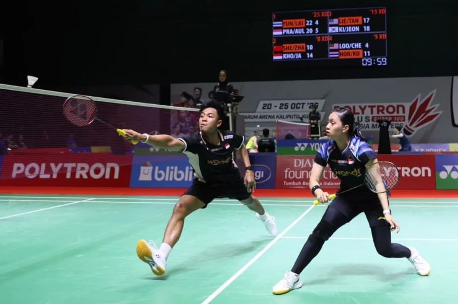 Nawaf/Indah Taklukkan Ganda Campuran China Lewat Duel Tiga Gim di Indonesia Masters 2026