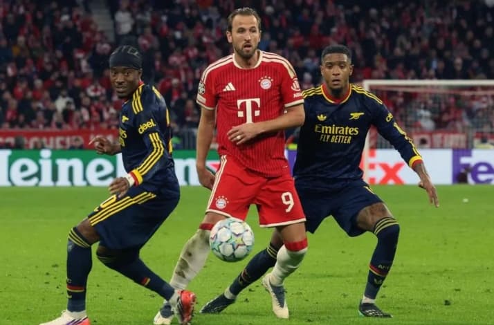 Declan Rice Selamatkan Arsenal dari Kekalahan, Bayern Muenchen Gagal Menang setelah Ditahan Imbang 2-2 di Liga Champions