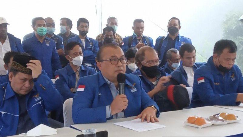 Di Hambalang, Demokrat Moeldoko Minta Disahkan dan Sebut SBY-AHY Playing Victim