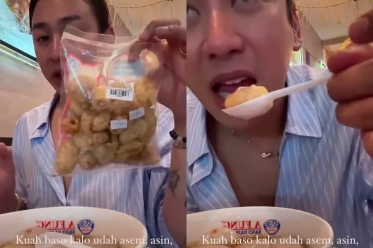 Imbas Jovi Adhiguna Makan Bakso Campur Kerupuk Babi, Baso A Fung Hancurkan Semua Alat Makan