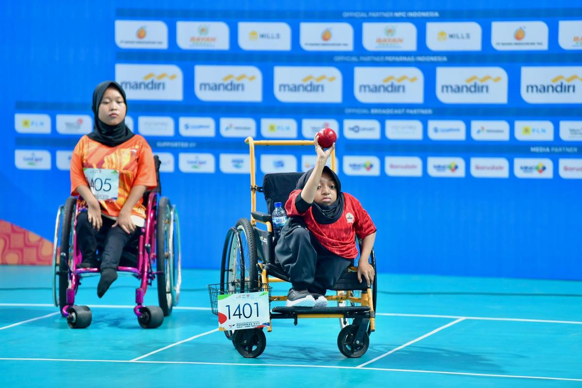 Septiya Nazaretha Dulang Emas Boccia untuk Jateng di Peparnas XVII Solo 2024