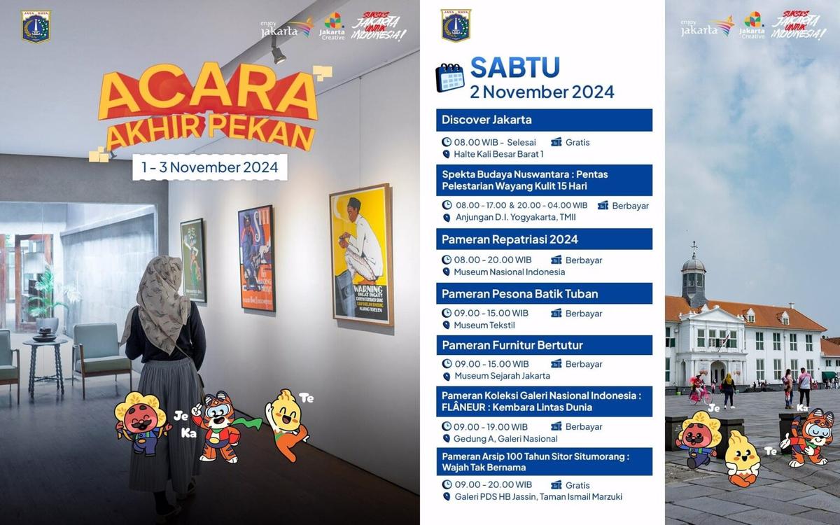 Yuk! Jelajahi Acara Seru Akhir Pekan di Jakarta Hari Ini dan Besok