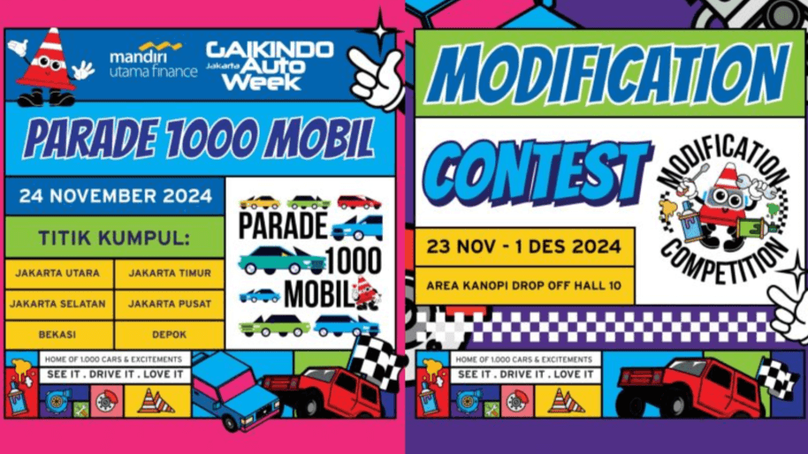 GJAW 2024: Pameran Otomotif Akhir Tahun dengan Parade 1.000 Mobil dan Kontes Modifikasi