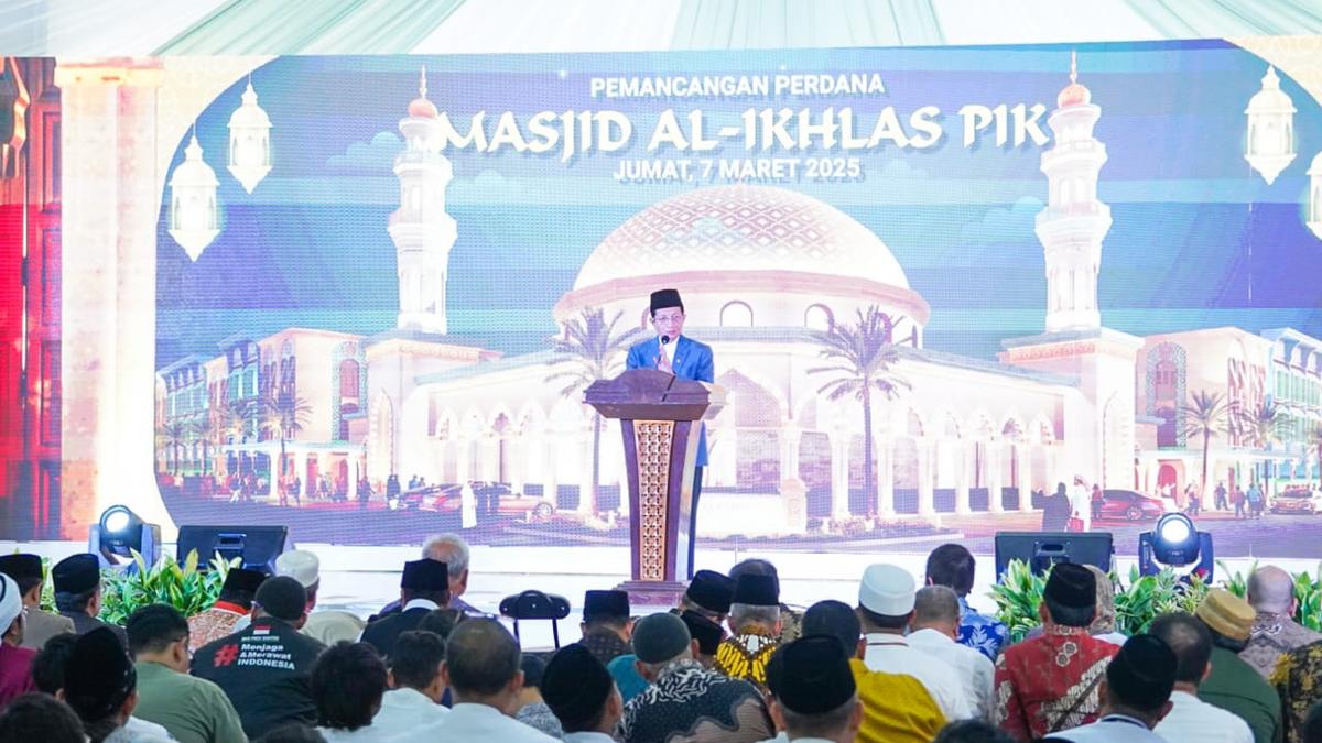 Resmikan Pembangunan Masjid Al Ikhlas PIK, Menag Tekankan Pemberdayaan Umat