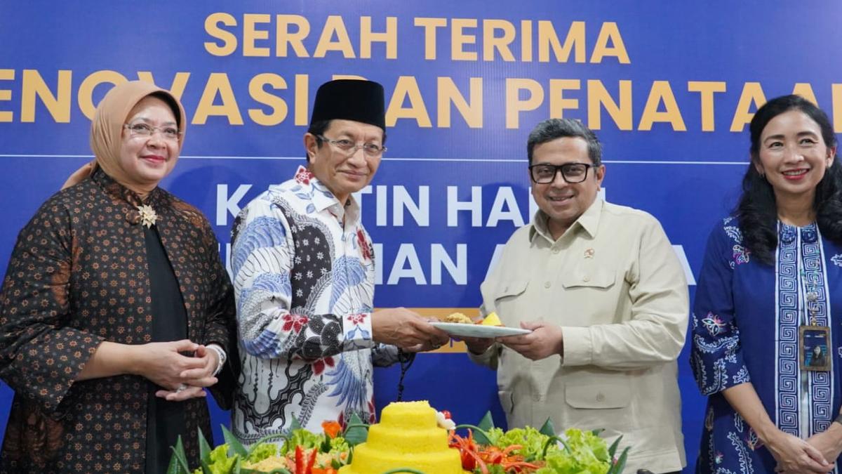 Menag dan Kepala BPJPH Resmikan Kantin Halal Kementerian Agama