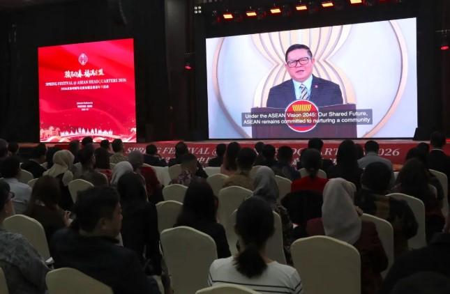 Karnaval Budaya Imlek China Perdana Digelar di Kantor Pusat ASEAN Jelang Tahun Kuda Api 2026
