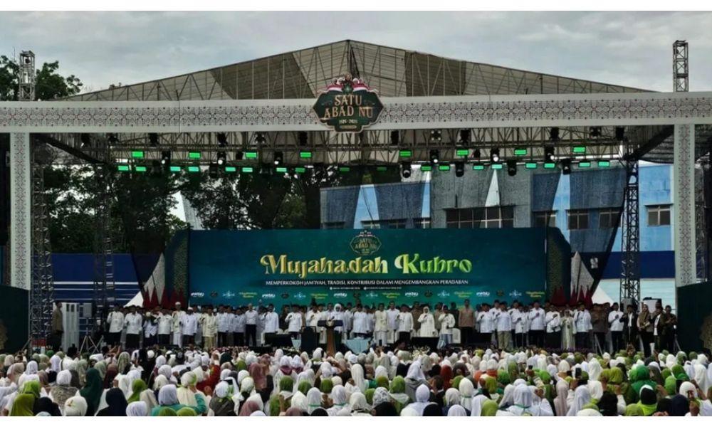 Mujahadah Kubro 1 Abad NU di Malang, PWNU Jatim Tegaskan Komitmen Jaga Persatuan dan NKRI