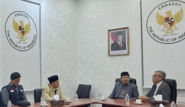 Baznas RI dan KBRI Kairo Perkuat Kolaborasi Kemanusiaan untuk Gaza dan Mahasiswa Indonesia di Mesir