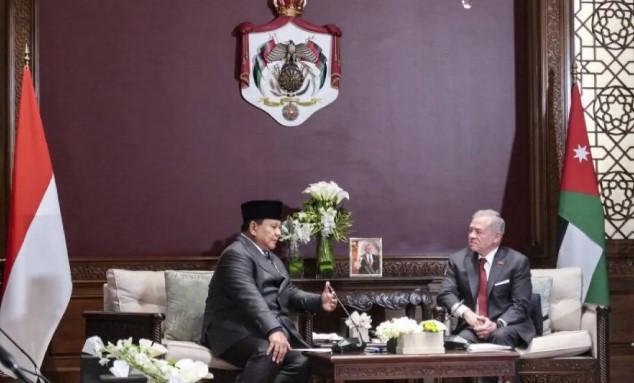 Raja Abdullah II Puji Komitmen Presiden Prabowo Bela Palestina dalam Pertemuan di Amman