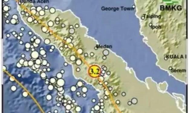 Gempa Magnitudo 3,2 Guncang Samosir Dini Hari, BMKG Sebut Data Masih Awal
