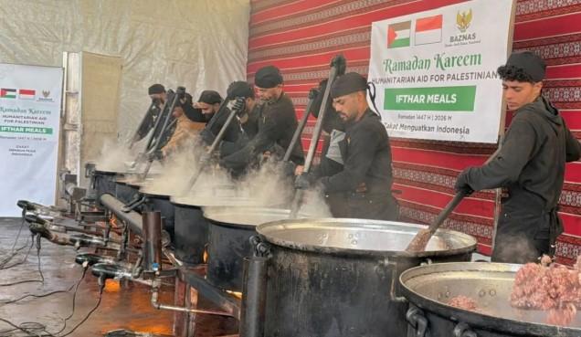 Baznas RI Kirim 1.314 Paket Hidangan Buka Puasa Sumbangan Warga Indonesia untuk Warga Gaza