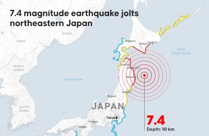 Gempa Magnitudo 6,2 Guncang Hokkaido Jepang, Tidak Picu Tsunami