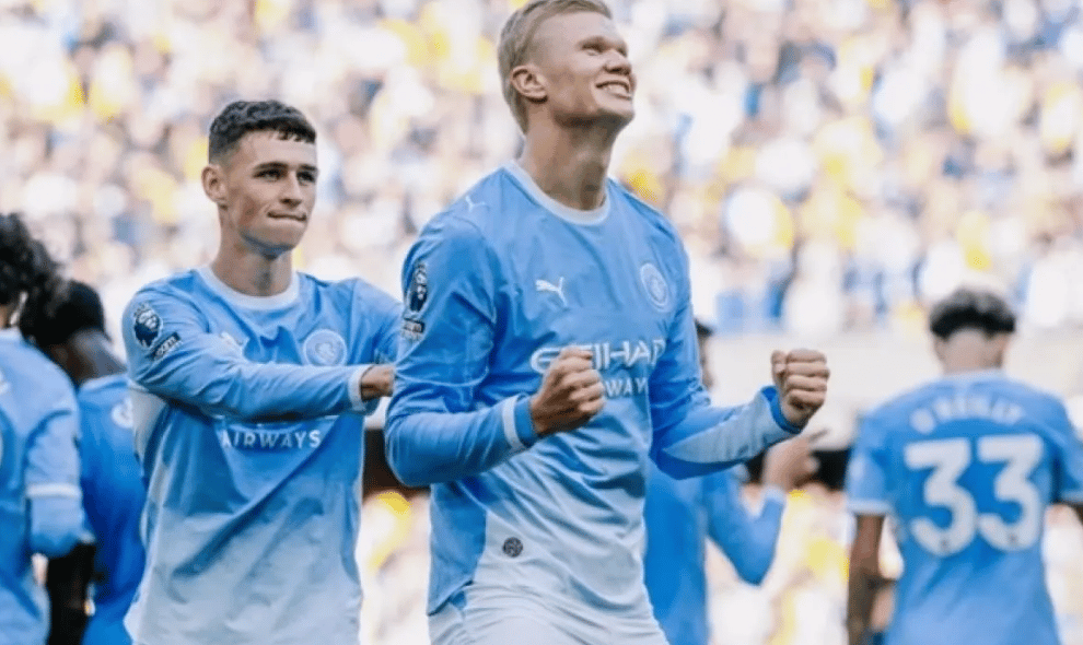 Erling Haaland Cetak Dua Gol, Manchester City Kalahkan Ipswich Town 3-2 dan Kokoh di Puncak Liga Inggris