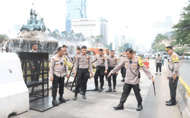 Hari Buruh, Polisi bakal Sekat Jalan Kebon Sirih