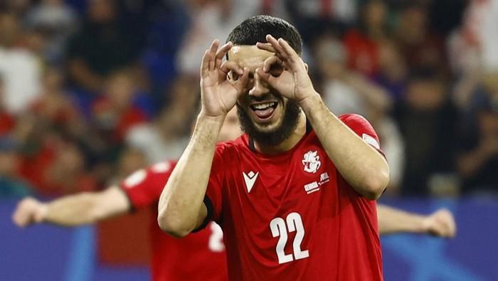 Kejutan! Georgia Lolos 16 Besar Usai Menang 2-0 dari Portugal