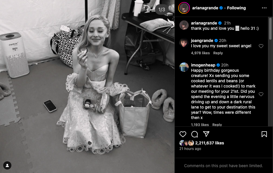 Ariana Grande Berulang Tahun, Sang Ibu Berikan Pesan Manis