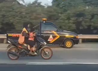 Ini Alasan Pemotor Wanita Bonceng Bocah Tanpa Helm Viral Masuk Jalur Tol Jagorawi