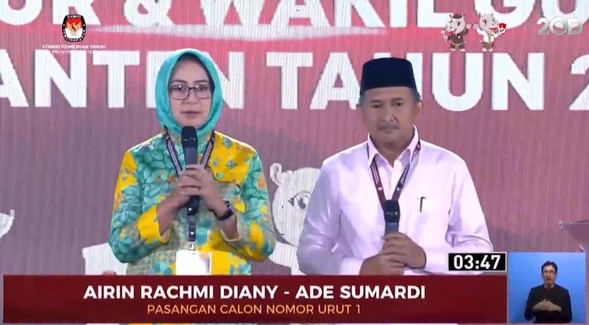 Debat Pilgub Banten: Airin-Ade Ungkap 12 Program Prioritas untuk Masyarakat Banten