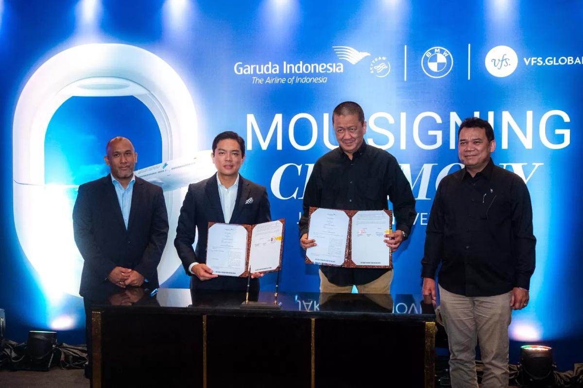 Garuda Indonesia Bersama BMW dan VFS Global Tingkatkan Layanan Premium untuk Pelanggan